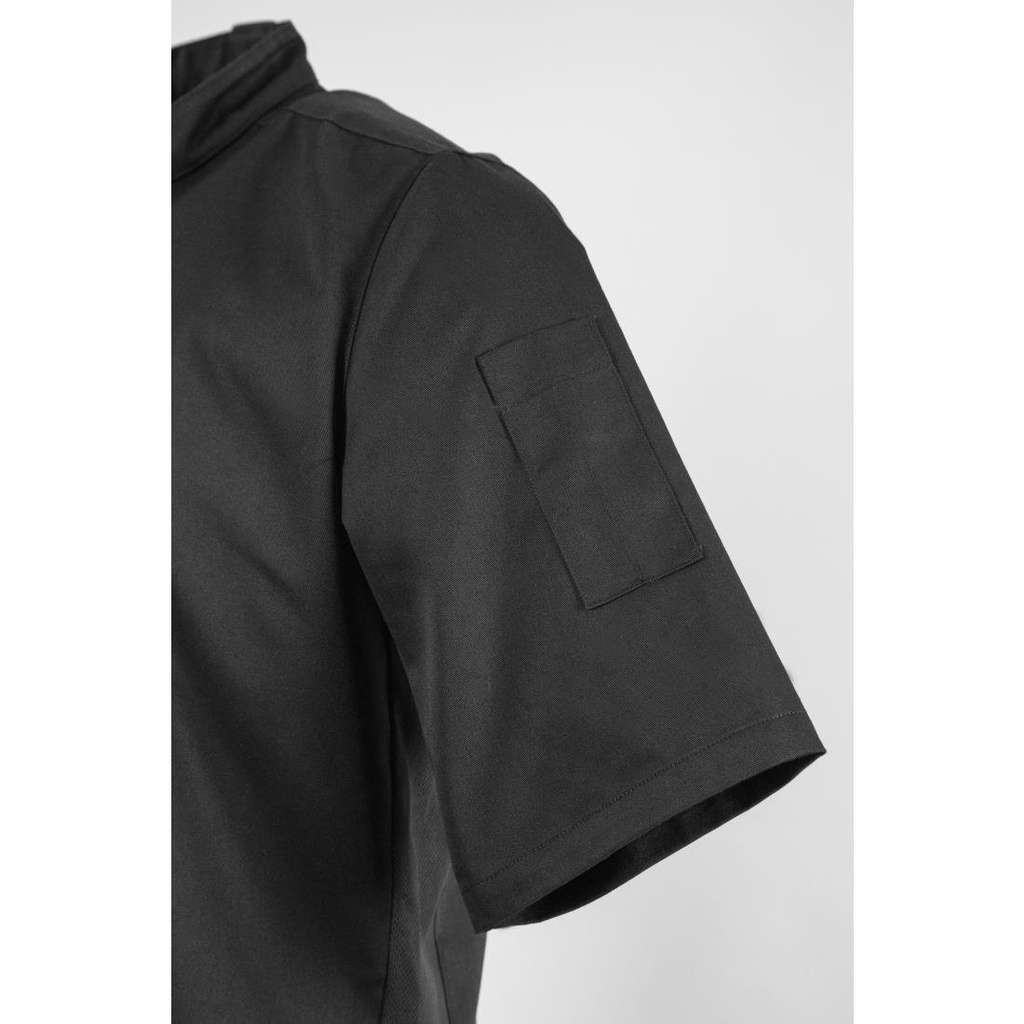 Veste col officier Southside noire - Taille M