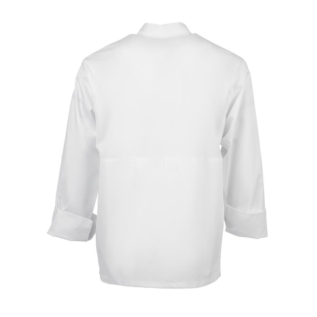 Veste de cuisine mixte blanche à manches longues Chef Works Calgary Cool Vents XL