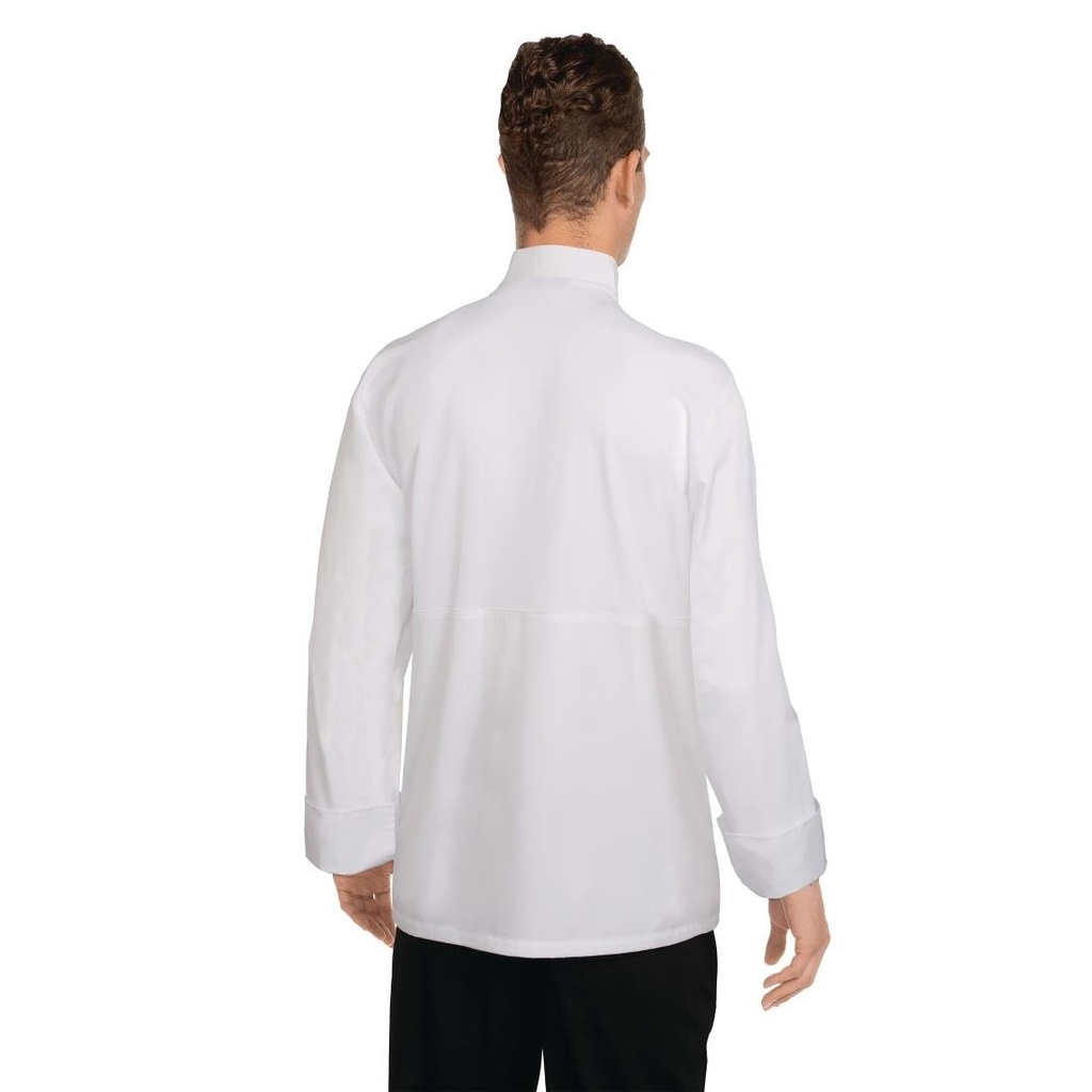 Veste de cuisine mixte blanche à manches longues Chef Works Calgary Cool Vent XXL