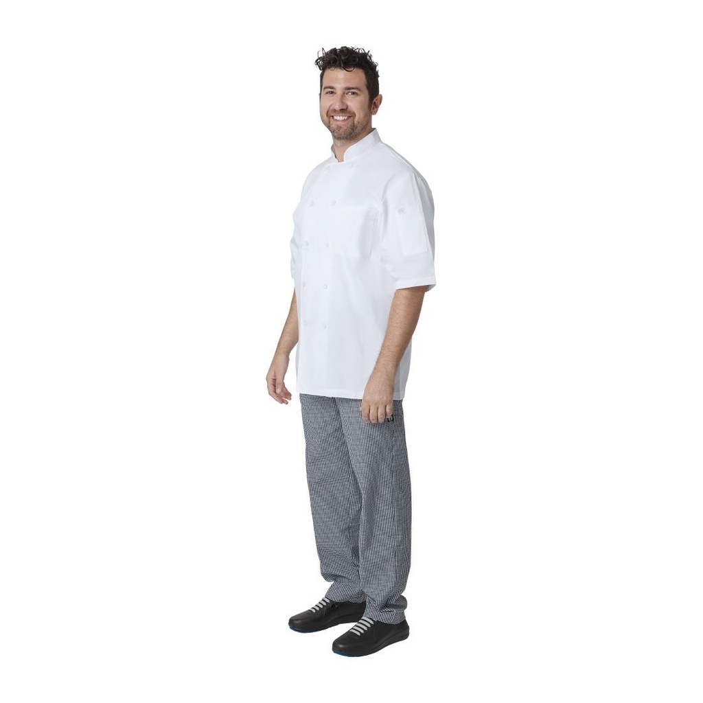 Veste de cuisine mixte blanche Chef Works Montreal Cool Vent L