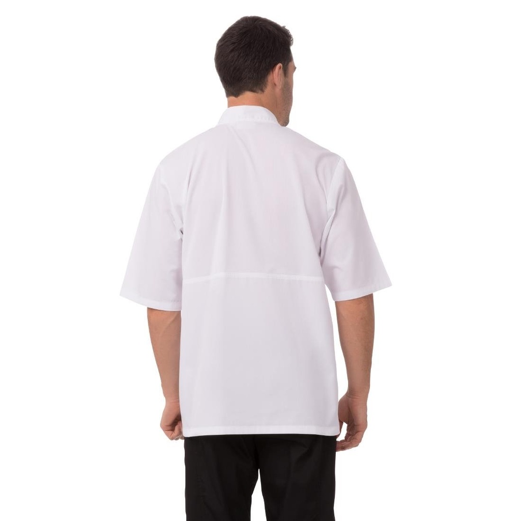 Veste de cuisine mixte blanche Chef Works Montreal Cool Vent M