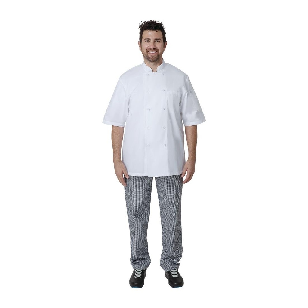 Veste de cuisine mixte blanche Chef Works Montreal Cool Vent M