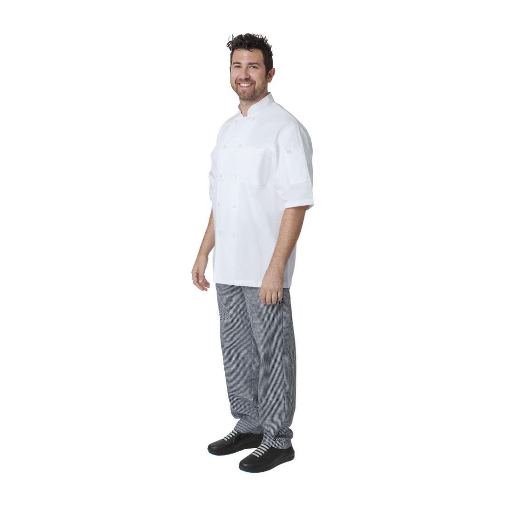 Veste de cuisine mixte blanche Chef Works Montreal Cool Vent M