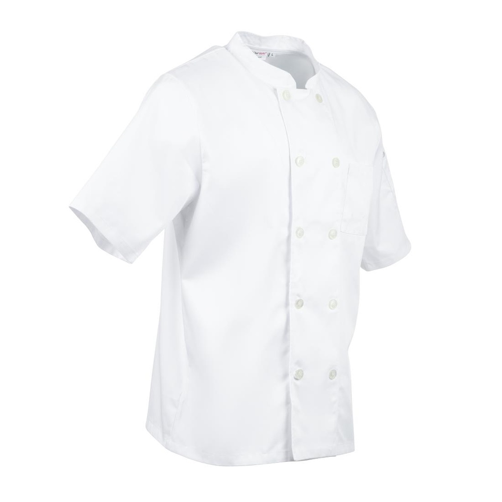 Veste de cuisine mixte blanche Chef Works Volnay L