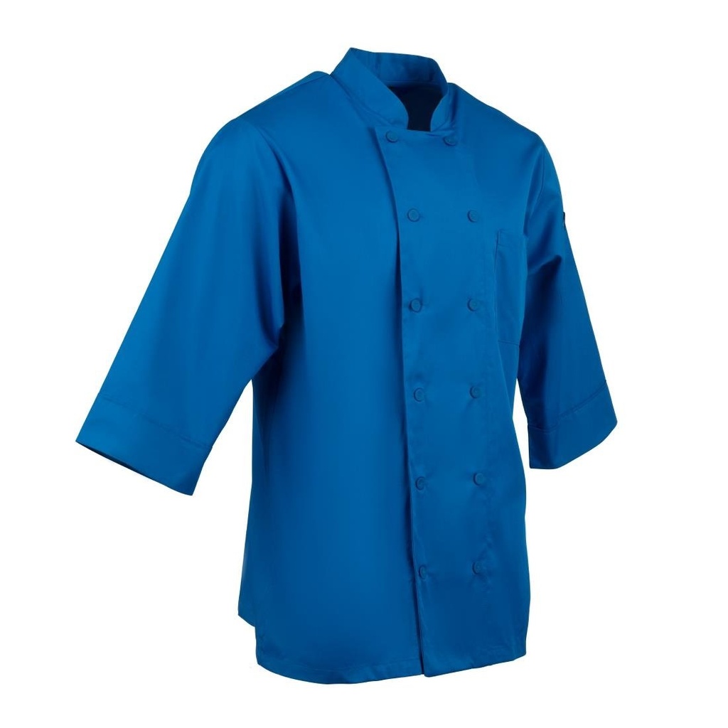 Veste de cuisine mixte Chef Works bleue XS