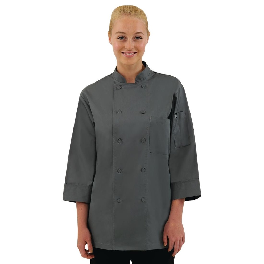 Veste de cuisine mixte Chef Works grise L