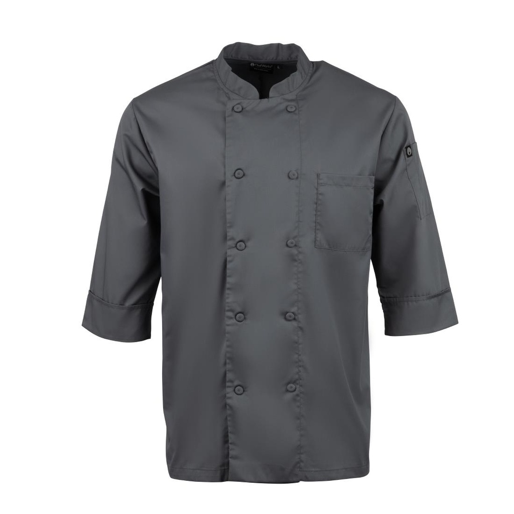 Veste de cuisine mixte Chef Works grise L