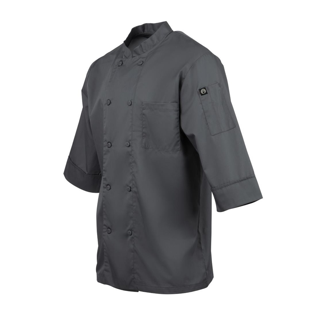 Veste de cuisine mixte Chef Works grise L