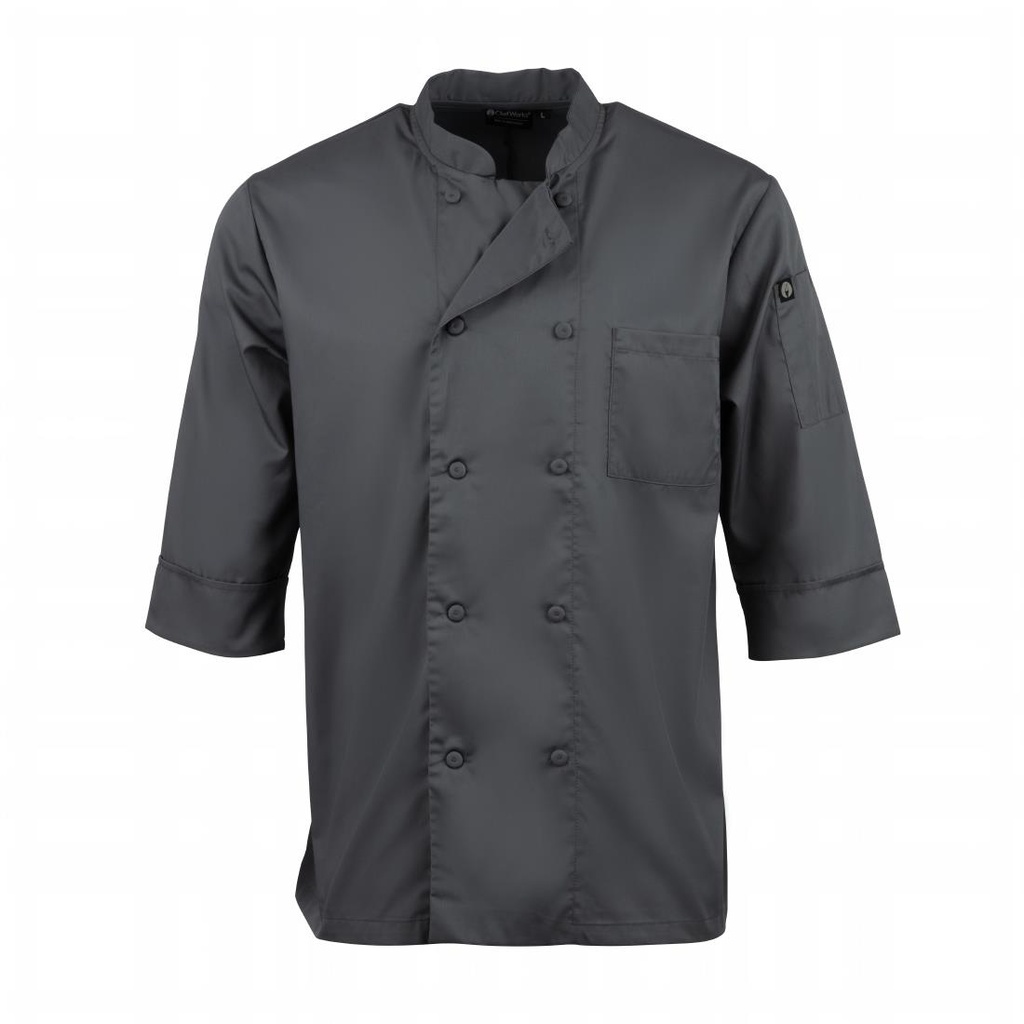 Veste de cuisine mixte Chef Works grise L