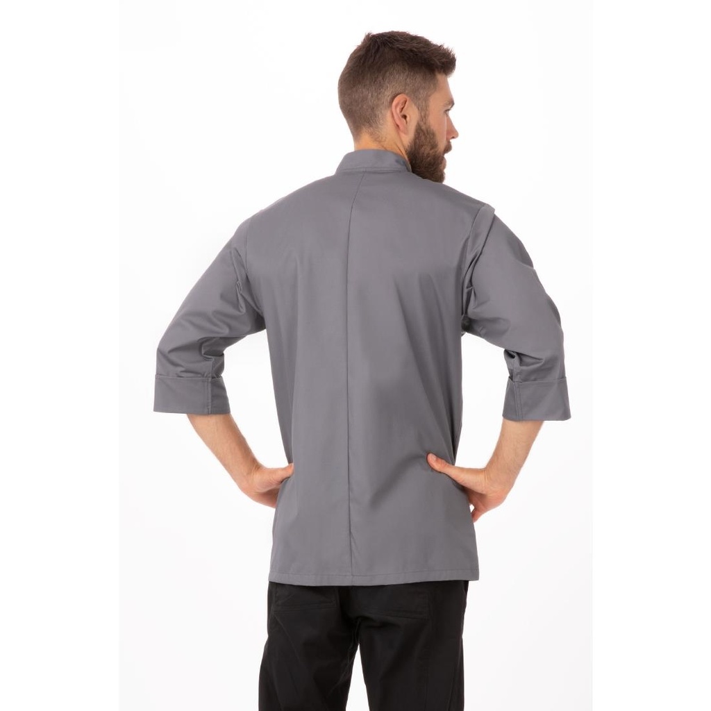 Veste de cuisine mixte Chef Works grise L