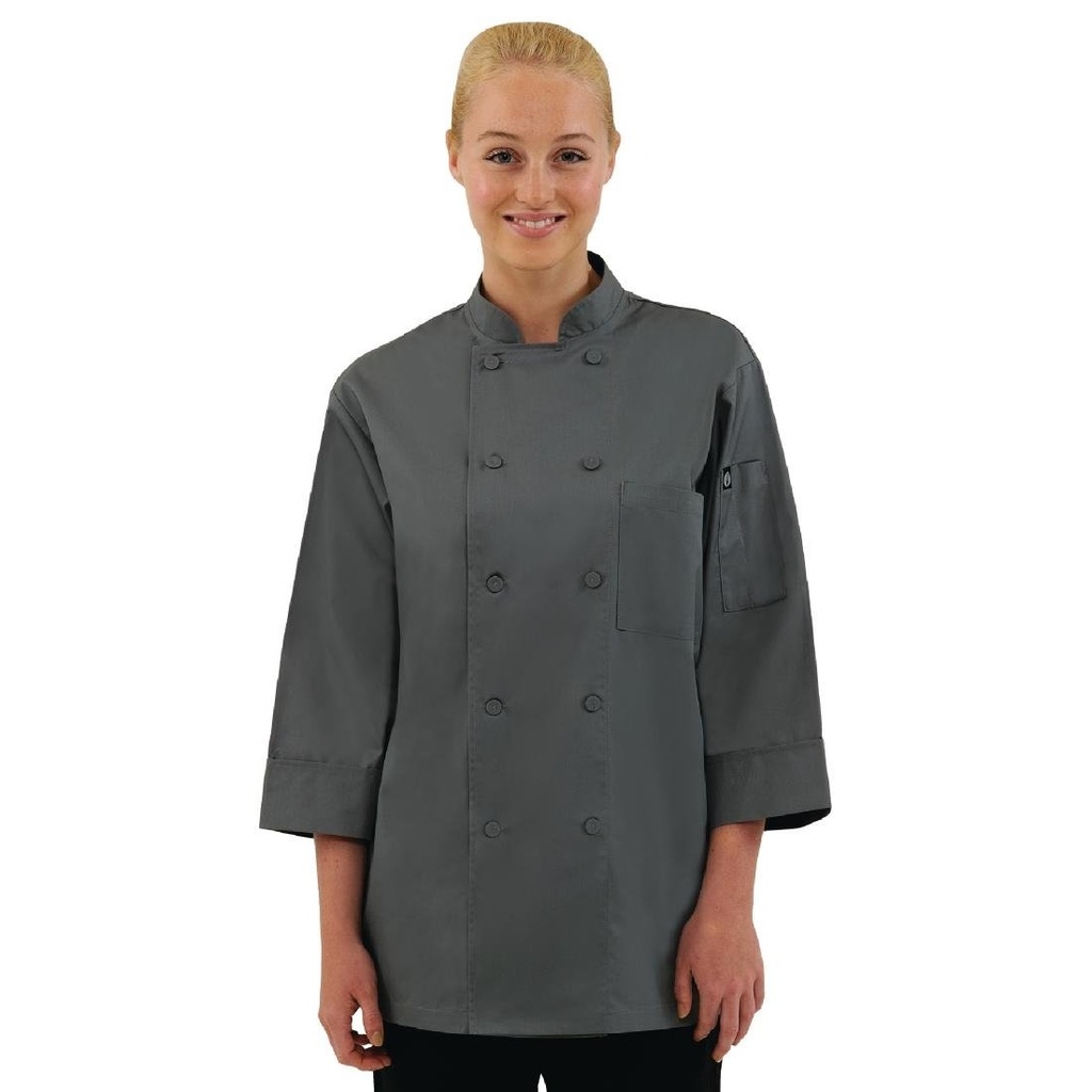 Veste de cuisine mixte Chef Works grise M