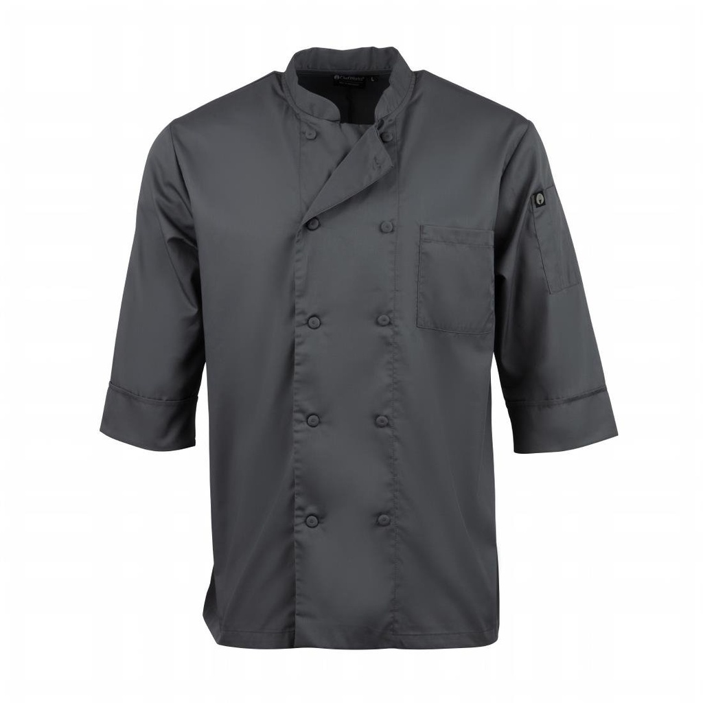 Veste de cuisine mixte Chef Works grise M