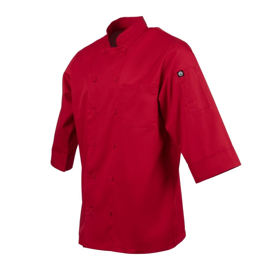 Veste de cuisine mixte Chef Works rouge L