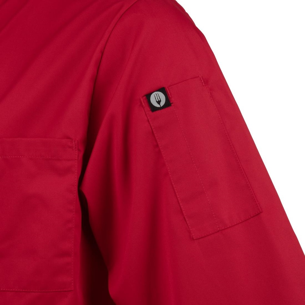 Veste de cuisine mixte Chef Works rouge L