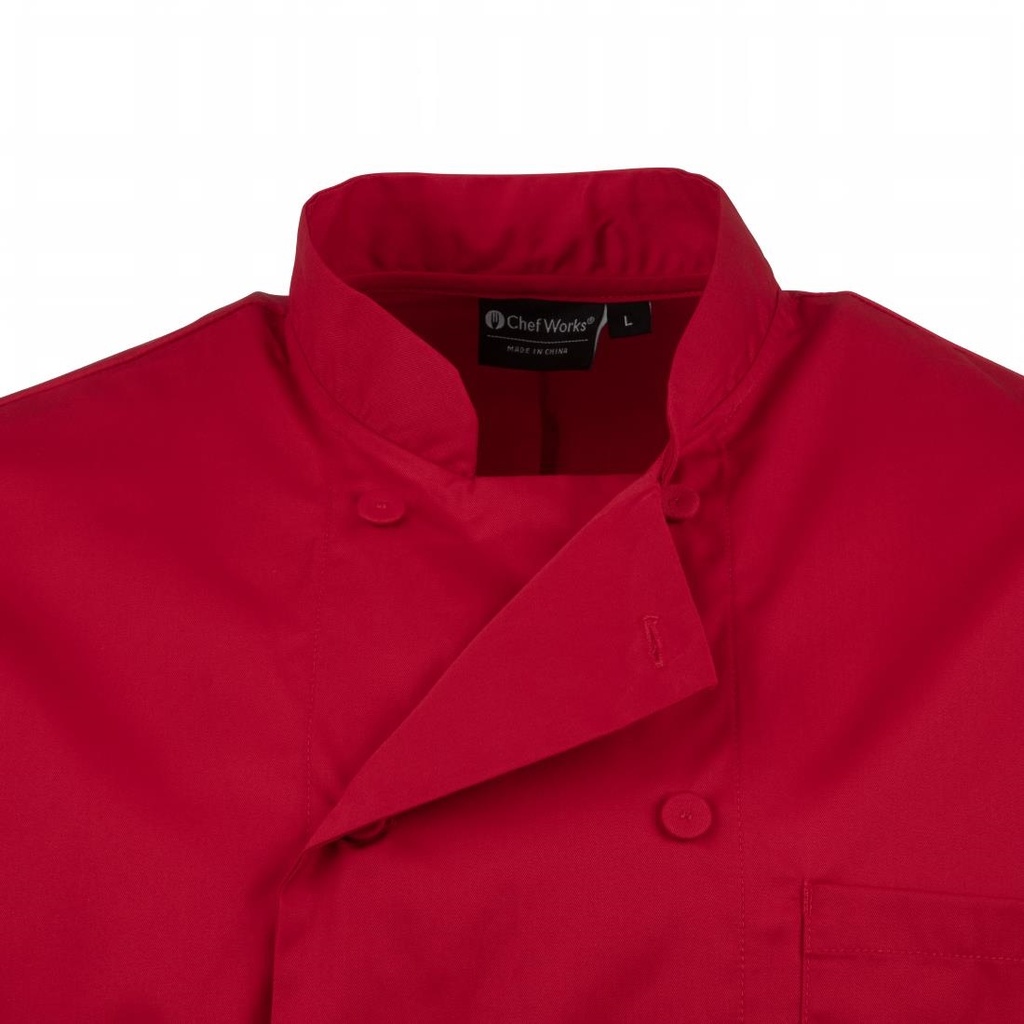 Veste de cuisine mixte Chef Works rouge L