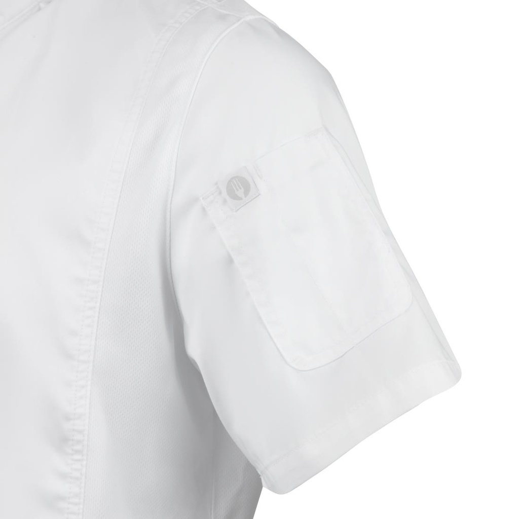 Veste de cuisine mixte Cool Vent Chef Works Urban Springfield blanche L