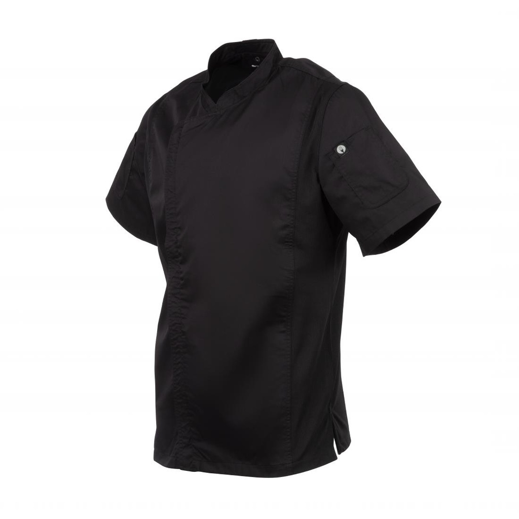 Veste de cuisine mixte Cool Vent Chef Works Urban Springfield noire L