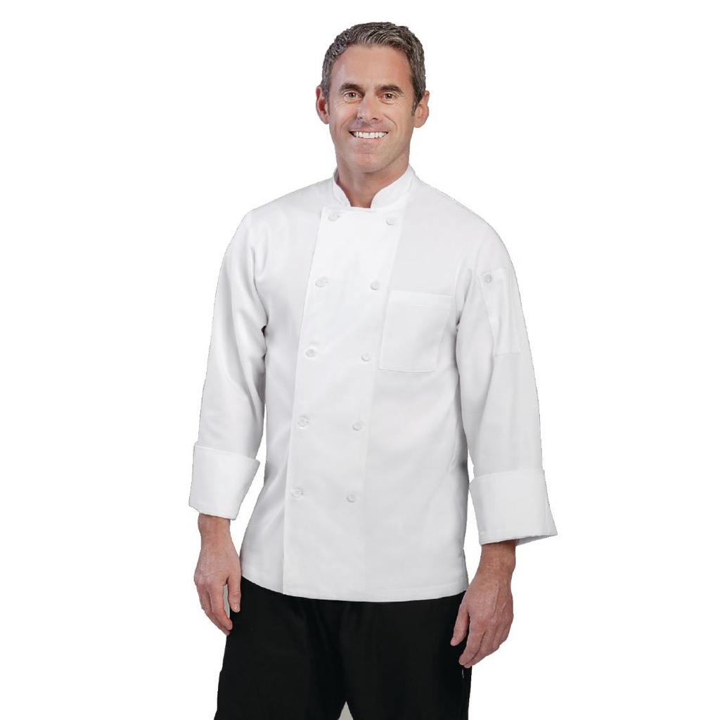 Veste de cuisine mixte Le Mans Chef Works blanche L