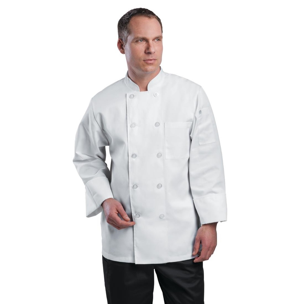 Veste de cuisine mixte Le Mans Chef Works blanche L