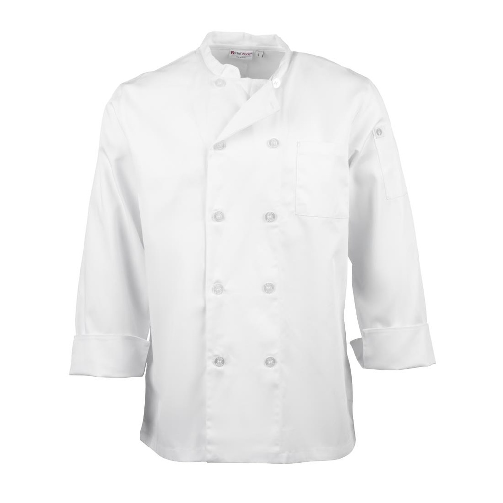 Veste de cuisine mixte Le Mans Chef Works blanche L