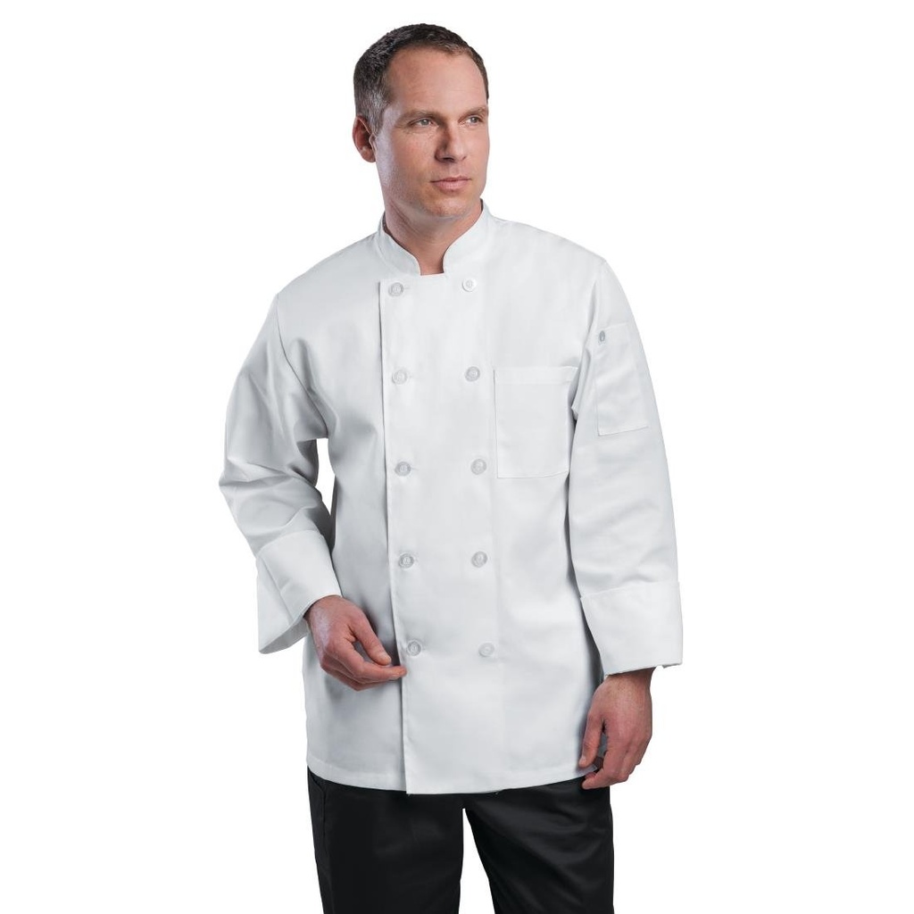 Veste de cuisine mixte Le Mans Chef Works blanche S