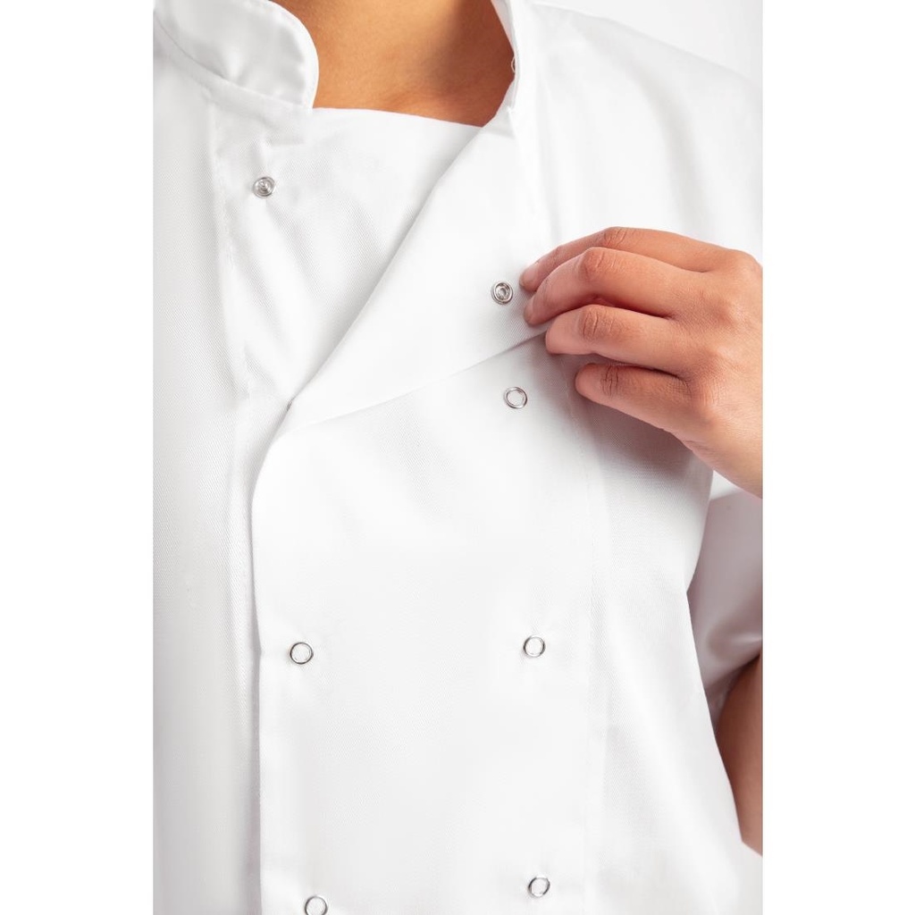 Veste de cuisine mixte Whites Boston manches courtes blanche XS