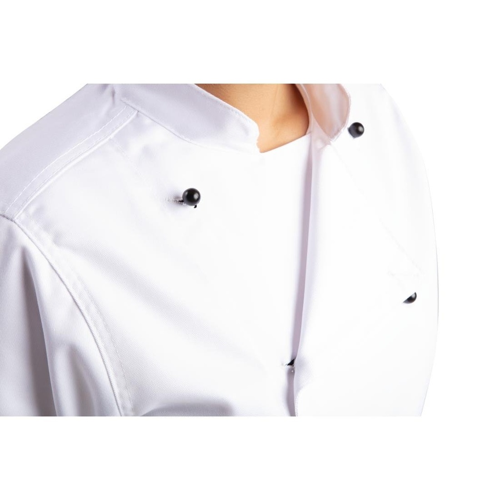 Veste de cuisine mixte Whites Chicago manches courtes blanche M