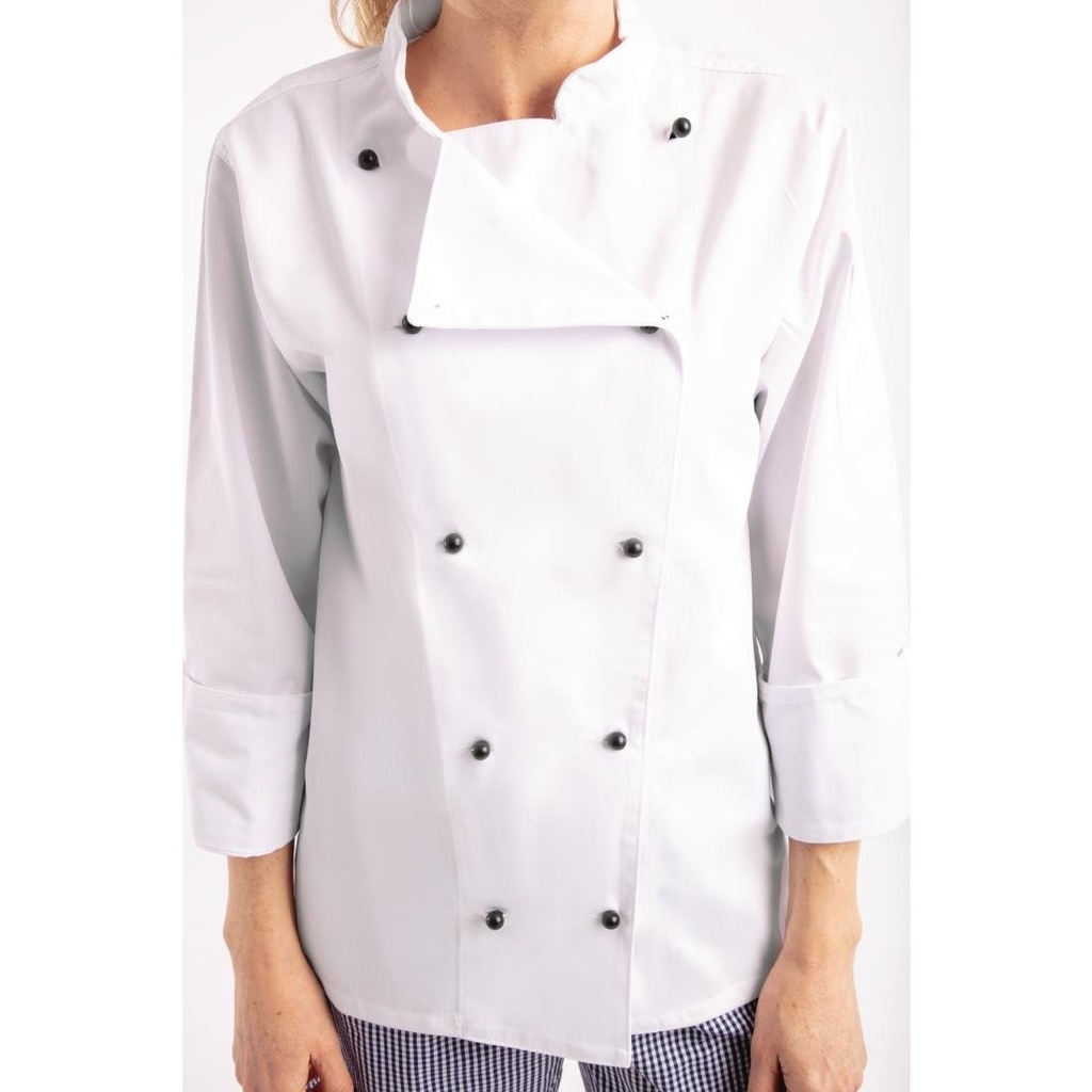 Veste de cuisine mixte Whites Chicago manches longues blanche M