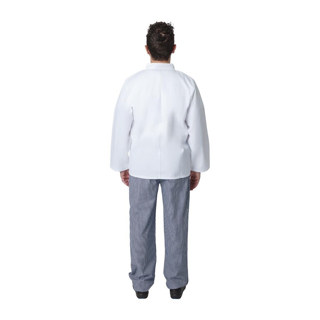 Veste de cuisine mixte Whites Vegas manches longues blanche L