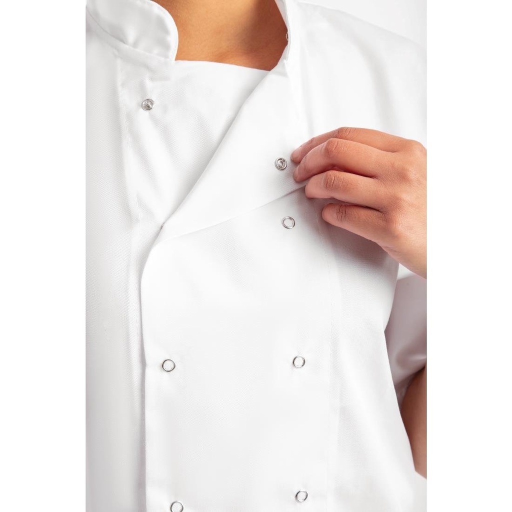 Veste de cuisine Whites Boston manches courtes blanche L