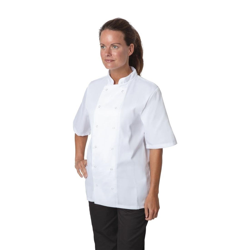 Veste de cuisine Whites Boston manches courtes blanche L