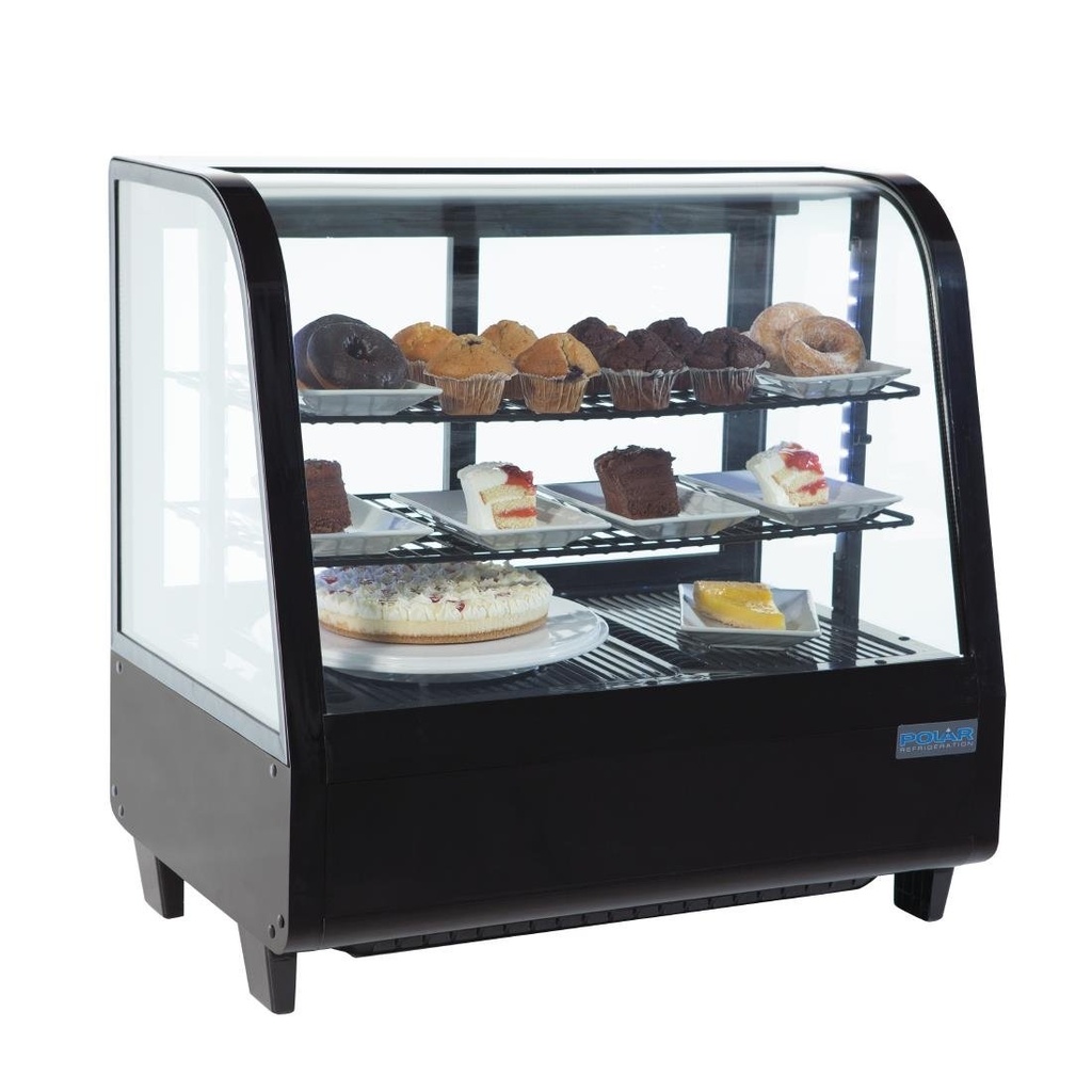 Vitrine réfrigérée de comptoir 100L Polar Série C noire