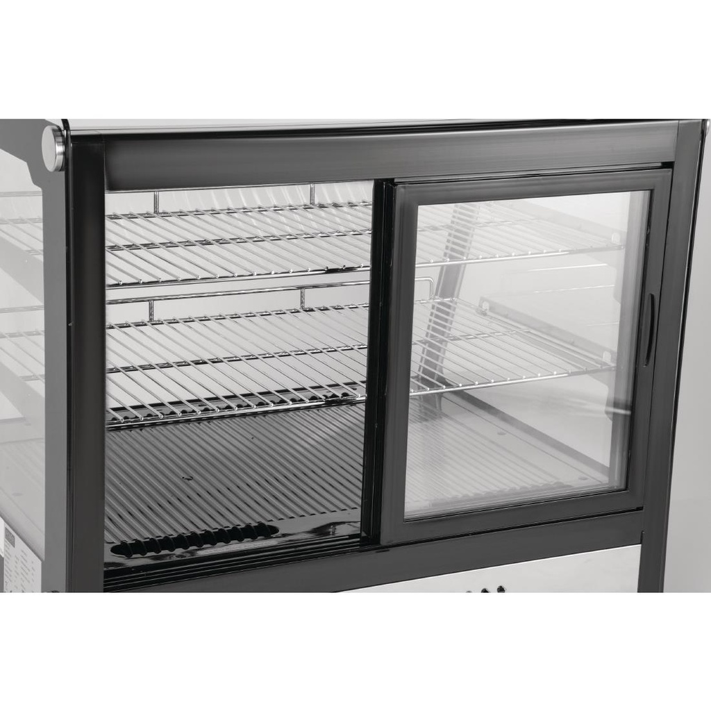 Vitrine réfrigérée de comptoir noire Polar Série G 120L