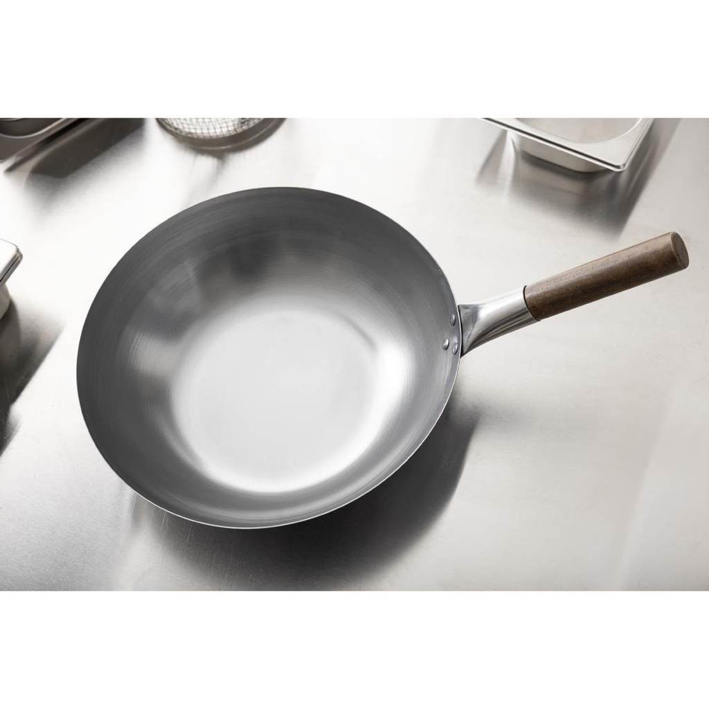 Wok fond plat London Wok 330mm