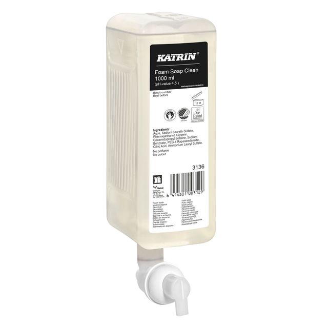 SAVON MOUSSE 6X1L INCLUSIVE katrin foamwash