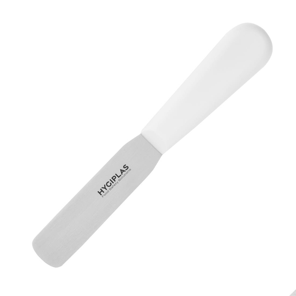 Couteau spatule droit Hygiplas blanc 100mm