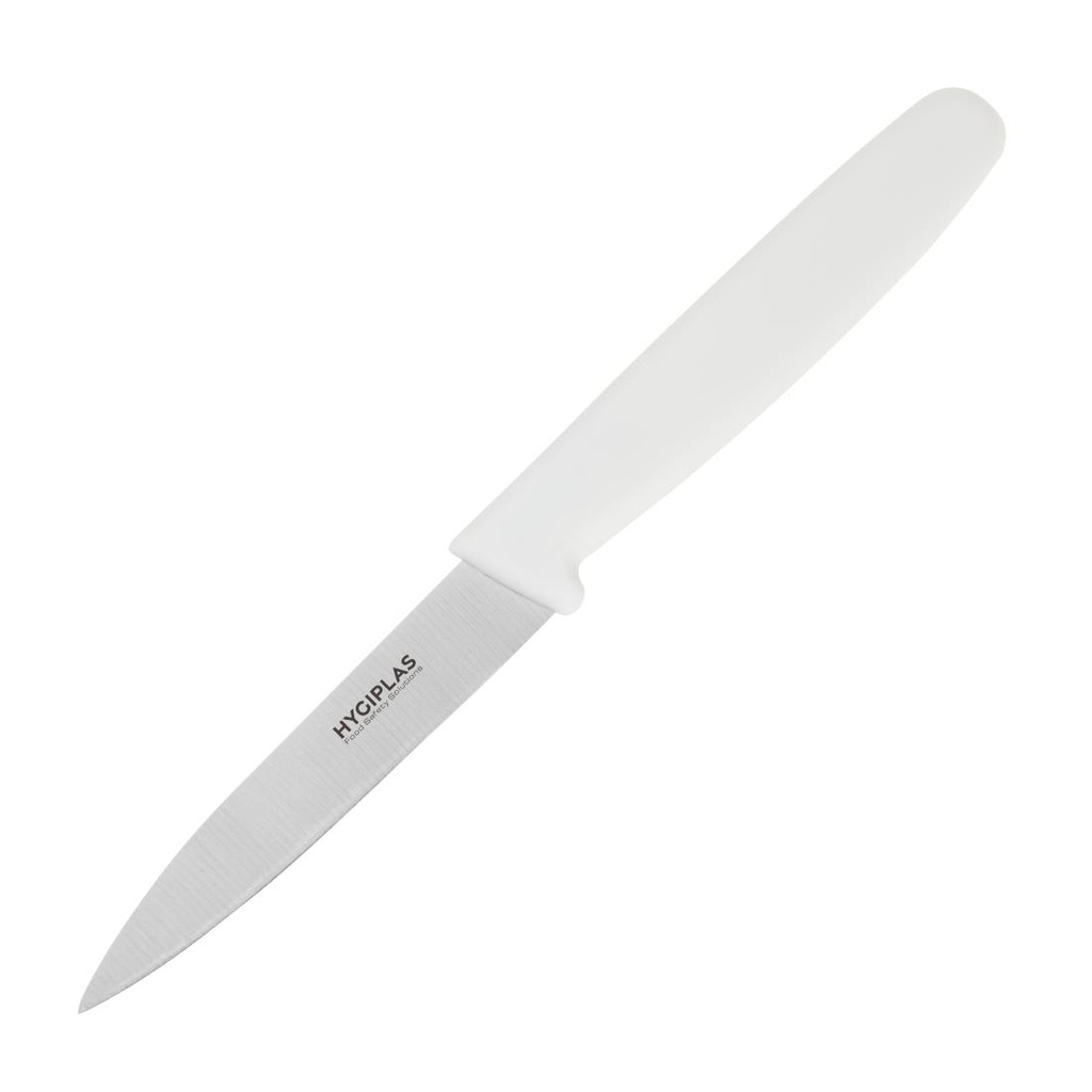 Couteau d'office Hygiplas blanc 7,5 cm