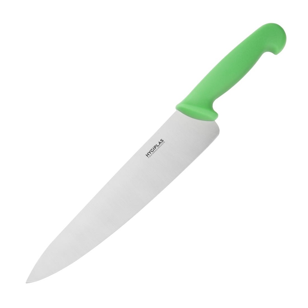 Couteau de cuisinier Hygiplas vert 255mm