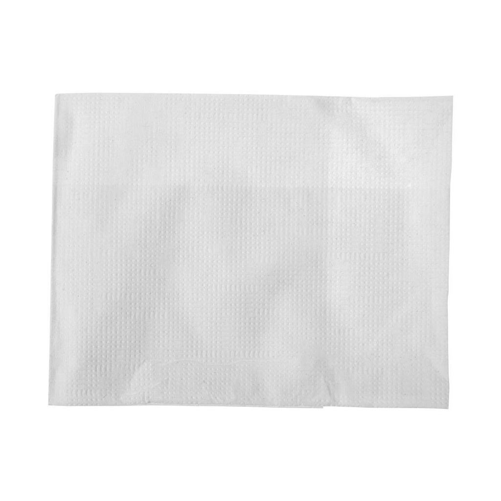 Serviettes blanches simple épaisseur 90 x 120mm (Lot de 6000)