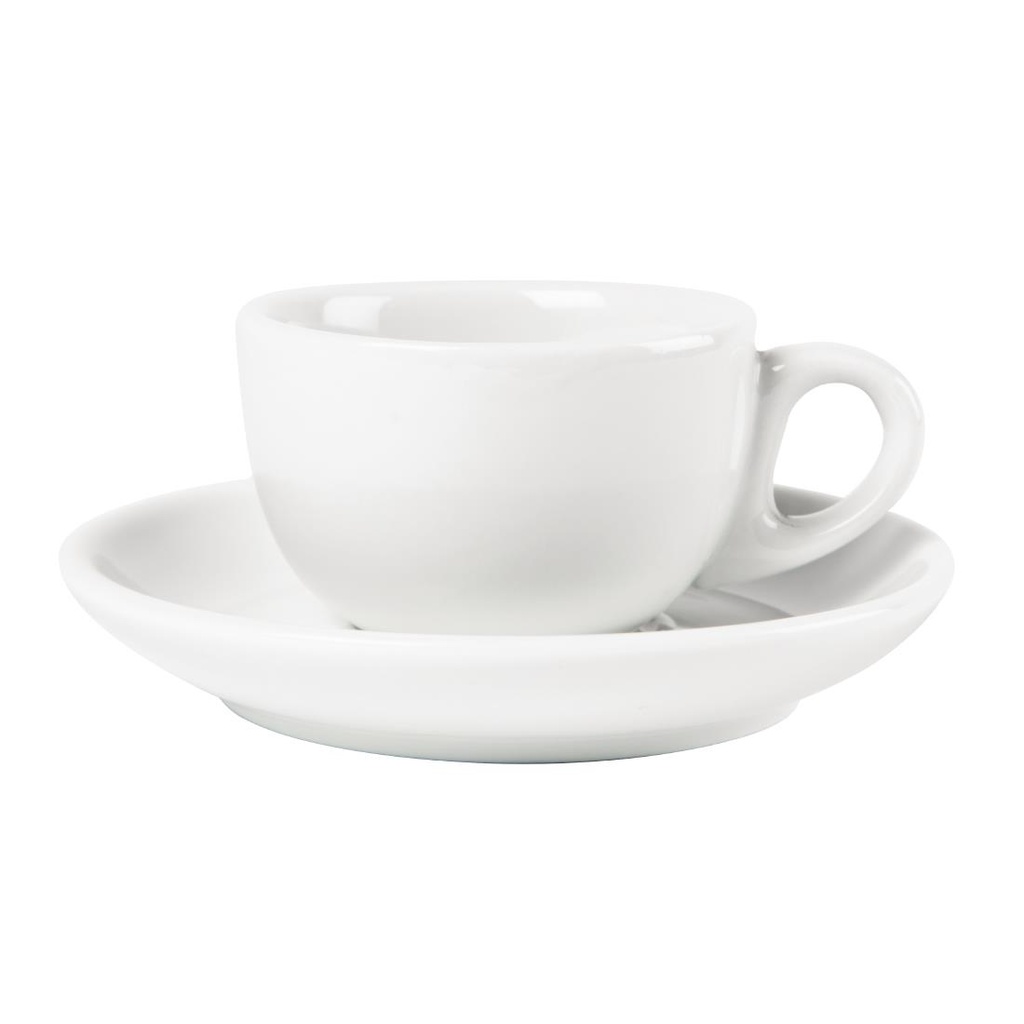 Tasses à espresso blanches 85ml Olympia (Lot de 12)