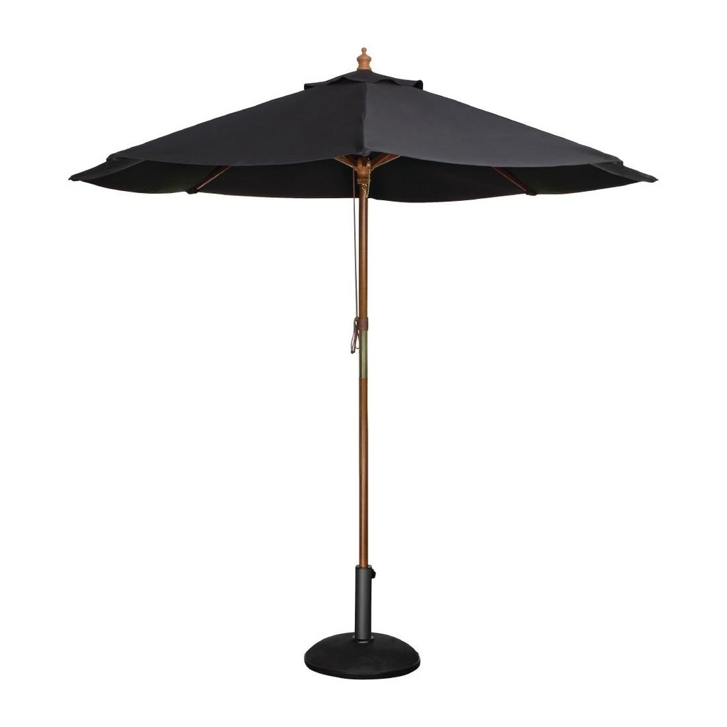 Parasol rond Bolero noir 2,5m