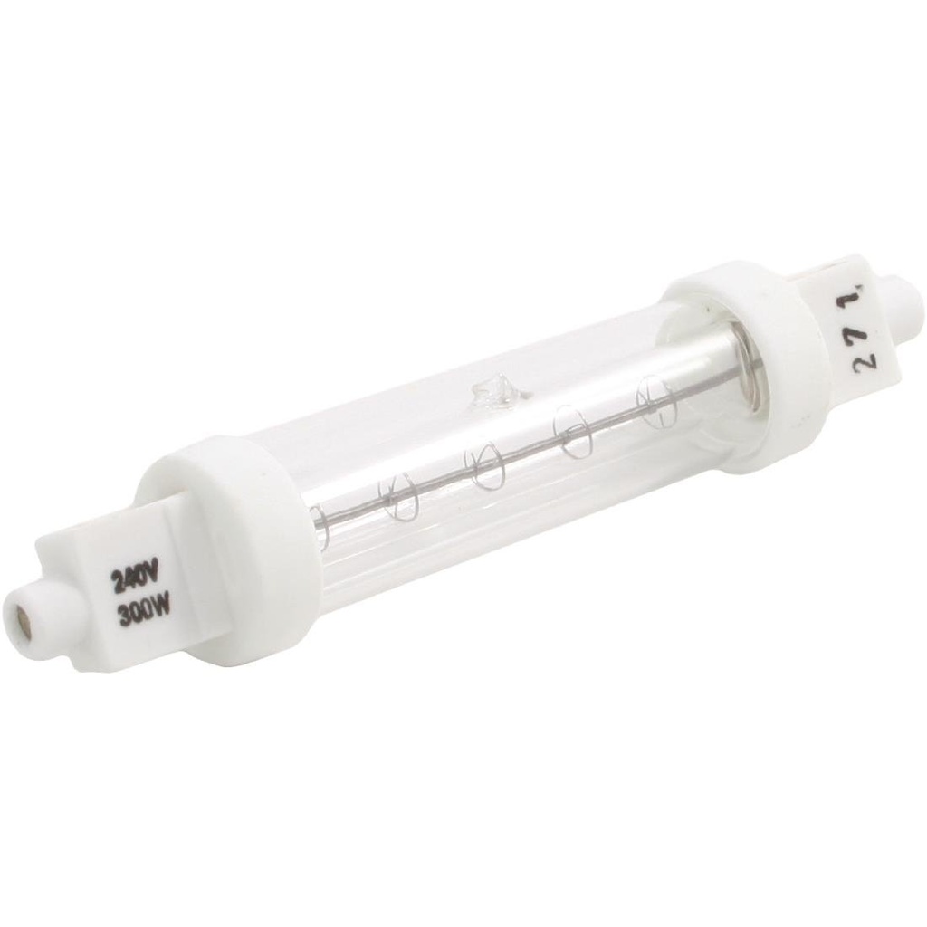 Ampoule quartz 300W infrarouges à double enveloppe 118mm