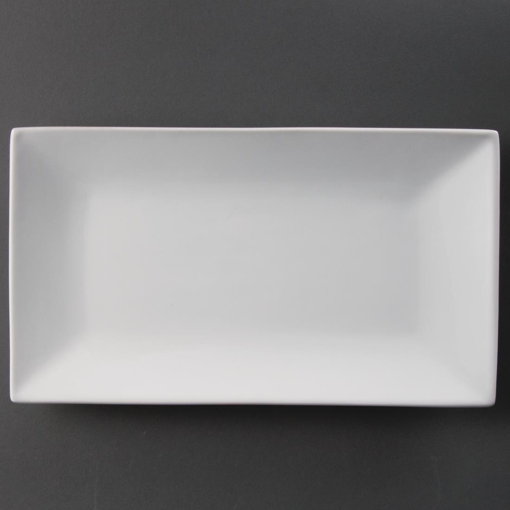 Plat rectangulaire de service 310 x 180mm Olympia (Lot de 2)