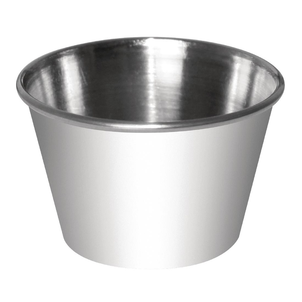 Pots à sauce inox Olympia 230ml (Lot de 12)