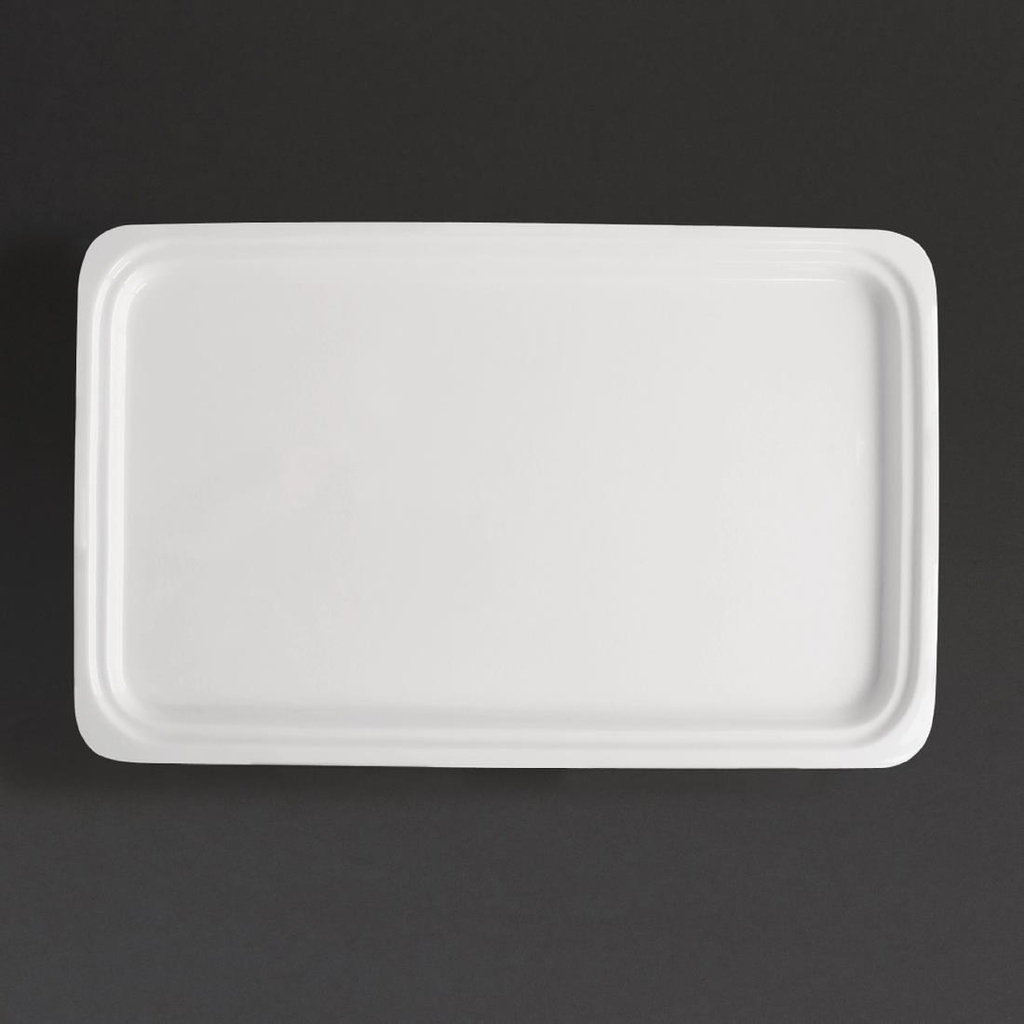 Plat blanc GN 1/1 Olympia Whiteware 30mm