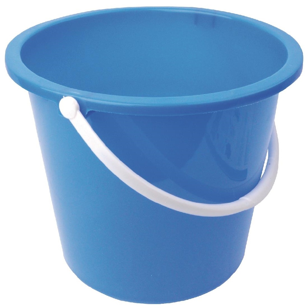 Seau rond en plastique Jantex 10L bleu