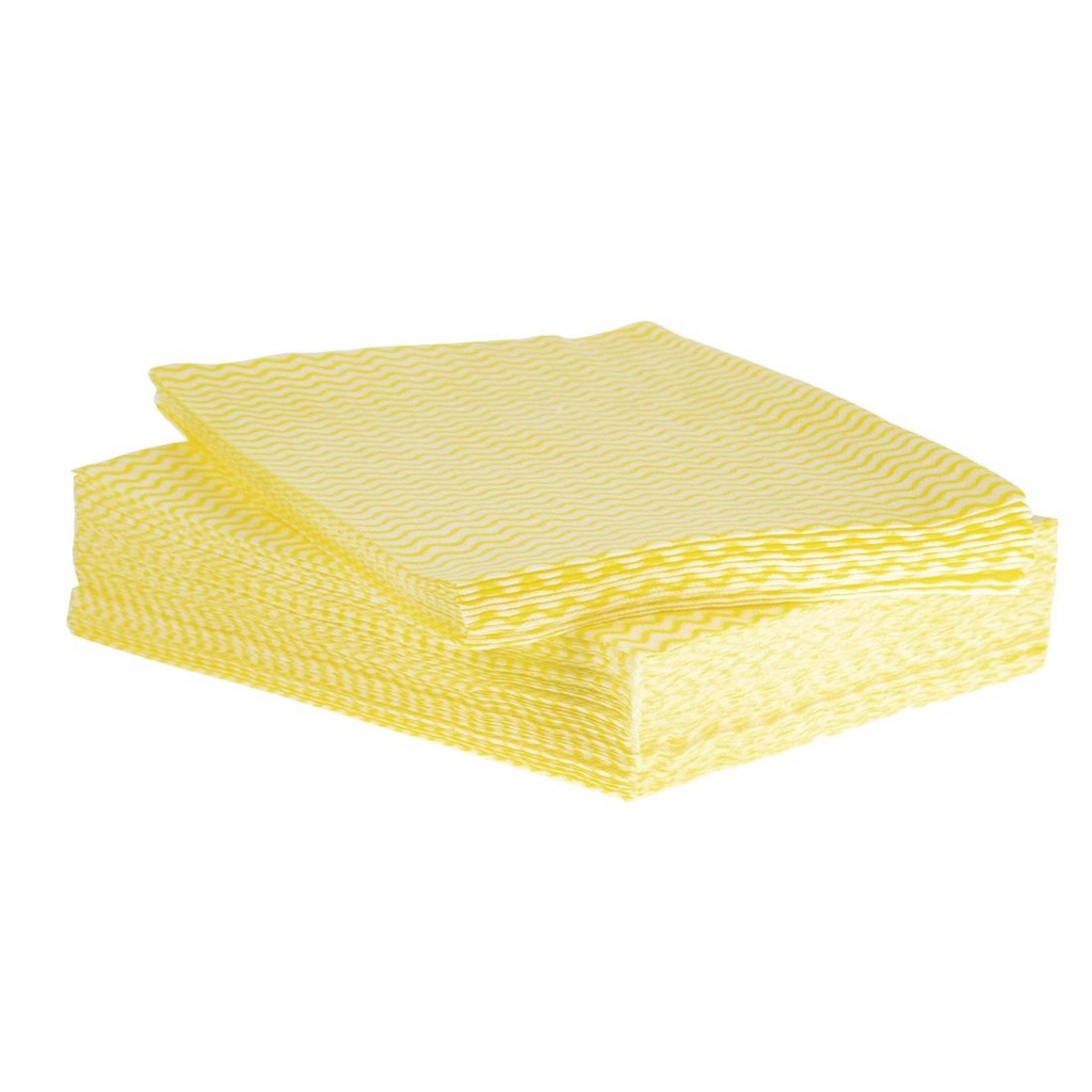 Chiffons Solonet Jantex jaunes (Lot de 50)