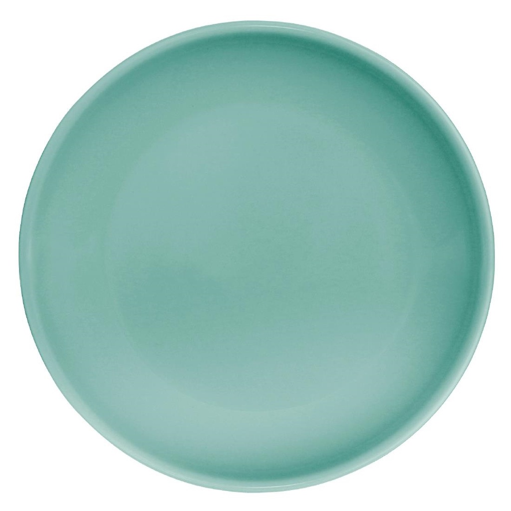 Assiette plate vert d eau Olympia Café 205mm (Lot de 12)