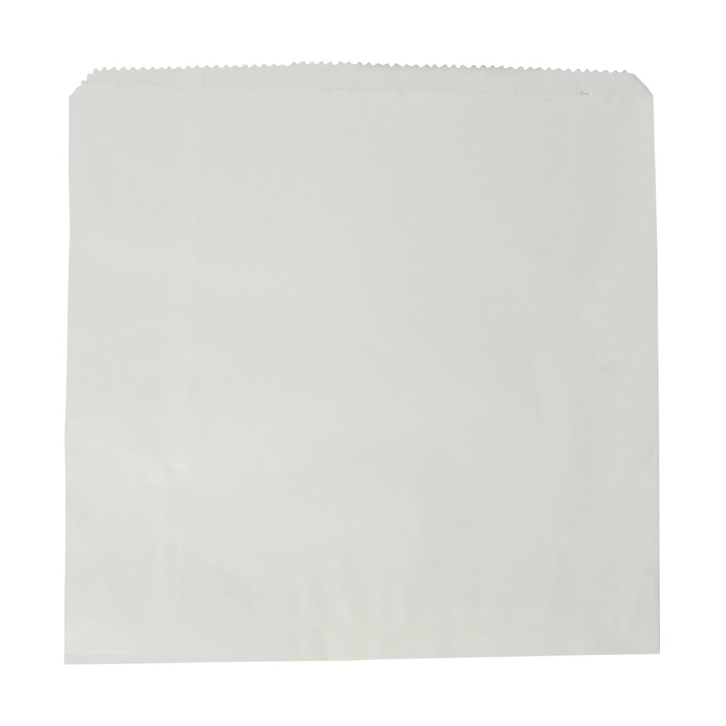 Sachets en papier kraft blanc Vegware 177 x 177mm (lot de 1000)