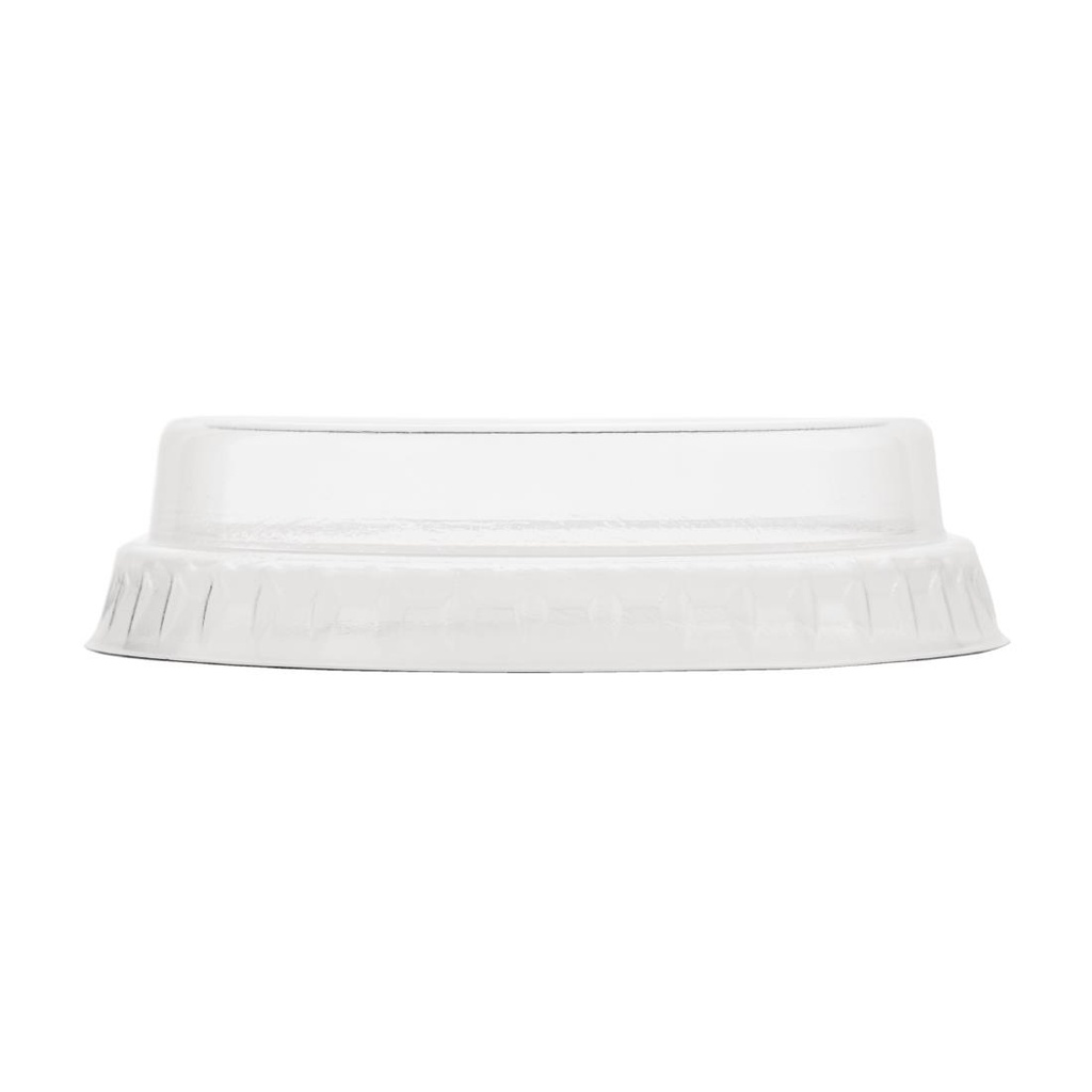 Couvercles plats pleins compostables en PLA Vegware 20 cl (Lot de 1000)